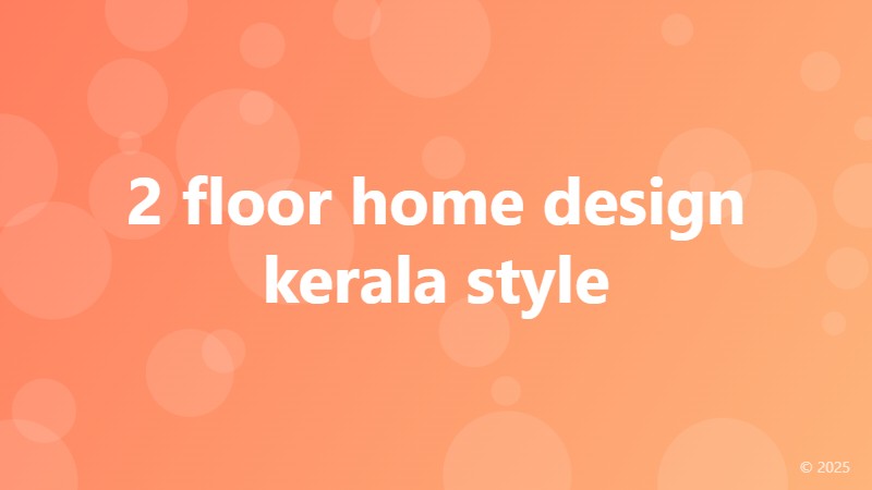 2 floor home design kerala style