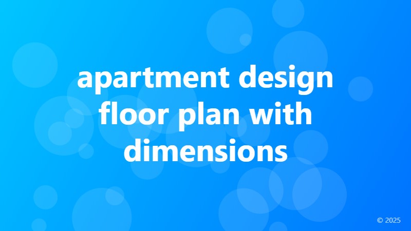 apartment design floor plan with dimensions
