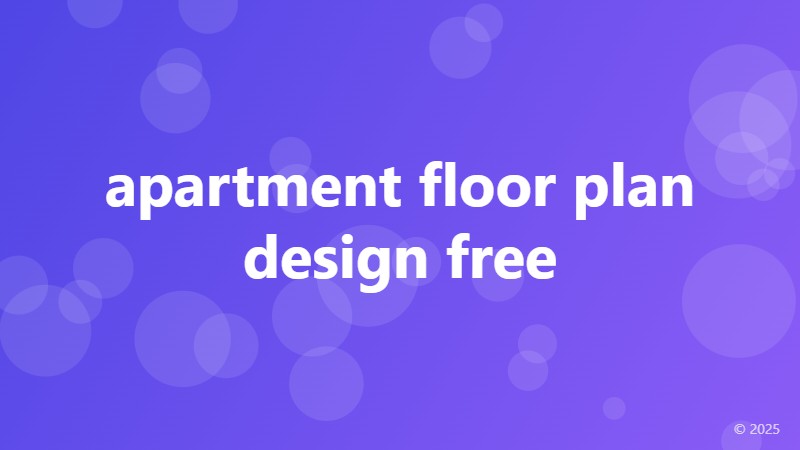 apartment floor plan design free