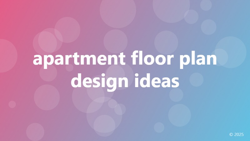 apartment floor plan design ideas