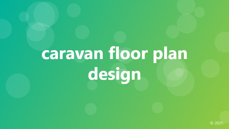 caravan floor plan design