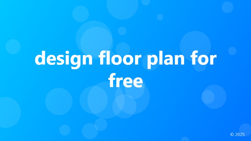 design floor plan for free