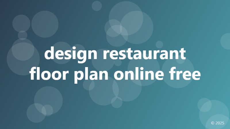 design restaurant floor plan online free