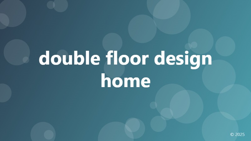 double floor design home