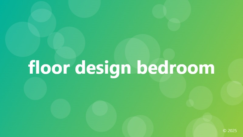 floor design bedroom