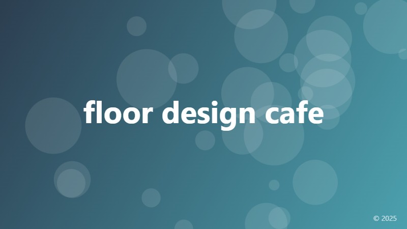 floor design cafe
