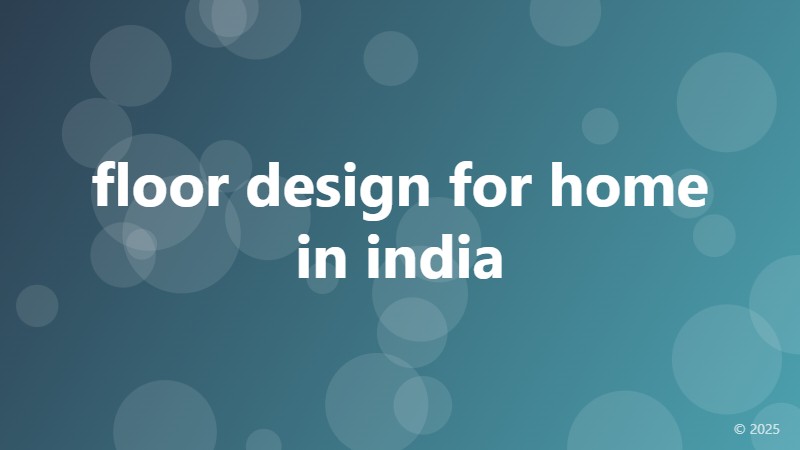floor design for home in india