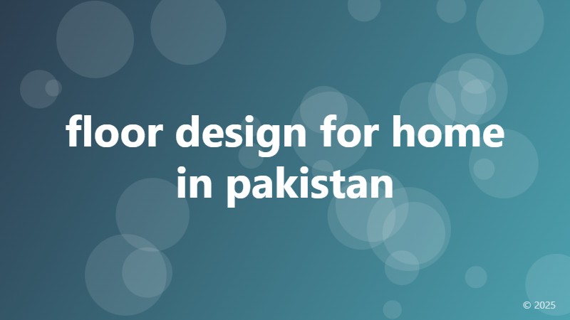 floor design for home in pakistan