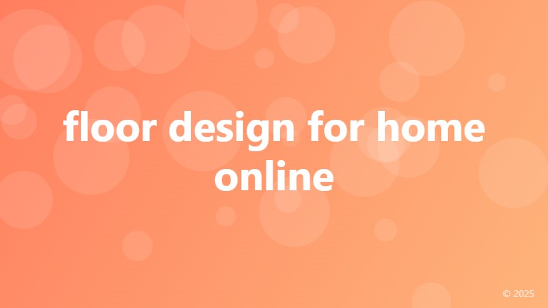 floor design for home online