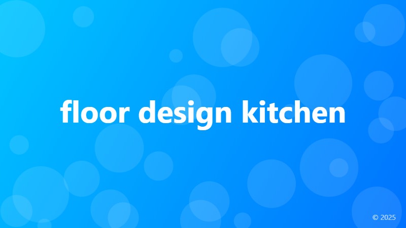 floor design kitchen