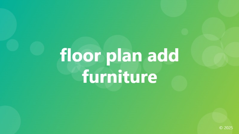 floor plan add furniture