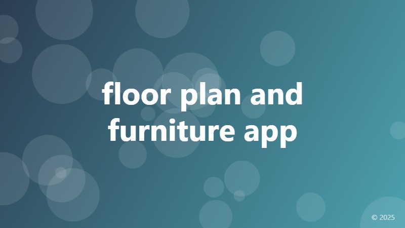 floor plan and furniture app