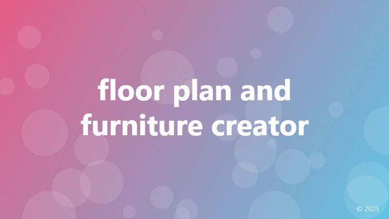 floor plan and furniture creator