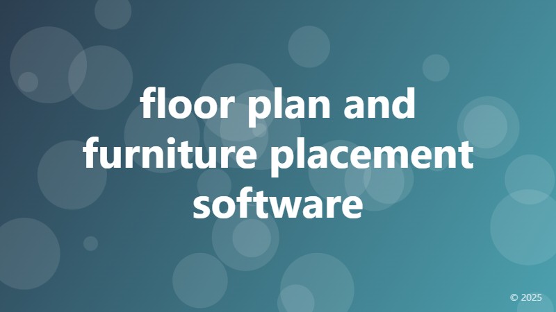 floor plan and furniture placement software