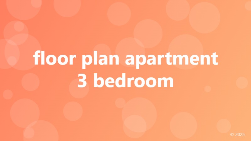 floor plan apartment 3 bedroom