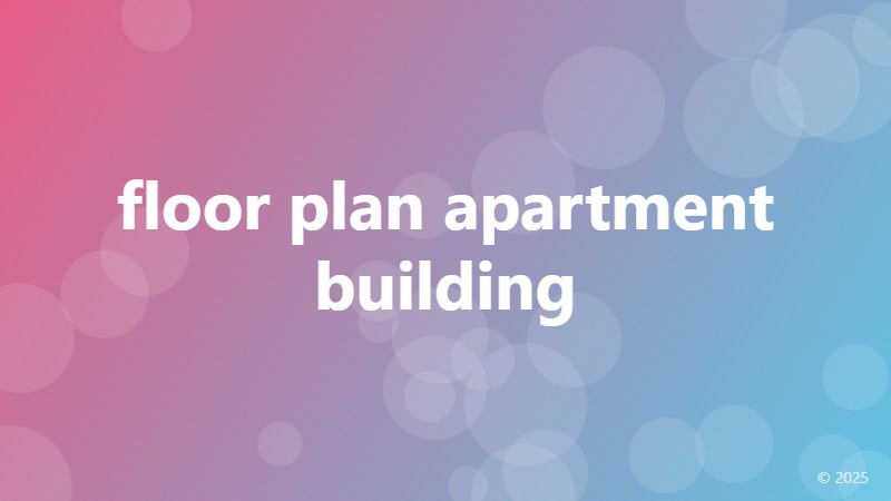 floor plan apartment building