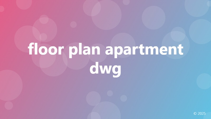 floor plan apartment dwg