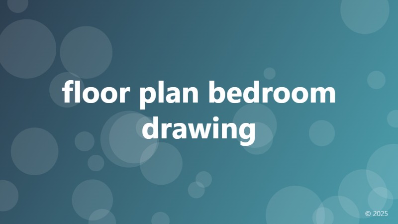 floor plan bedroom drawing