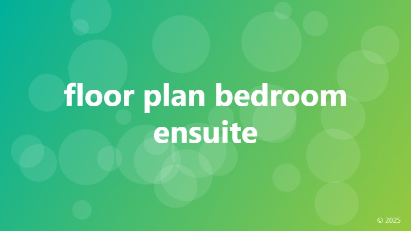 floor plan bedroom ensuite