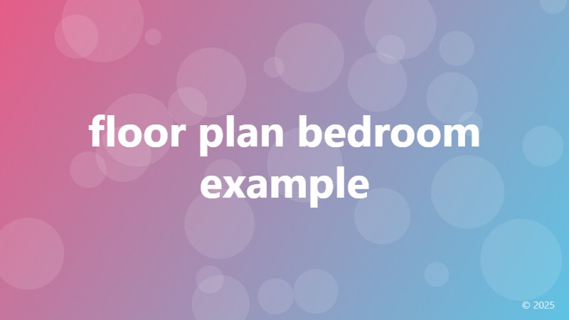 floor plan bedroom example