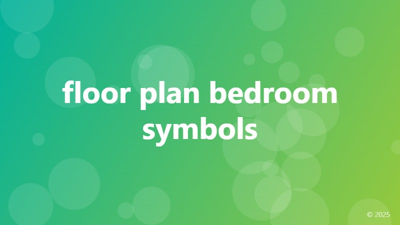 floor plan bedroom symbols