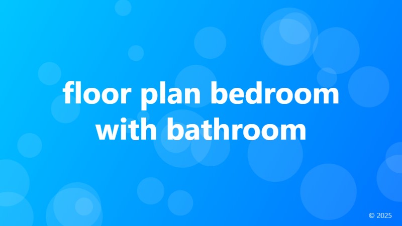 floor plan bedroom with bathroom