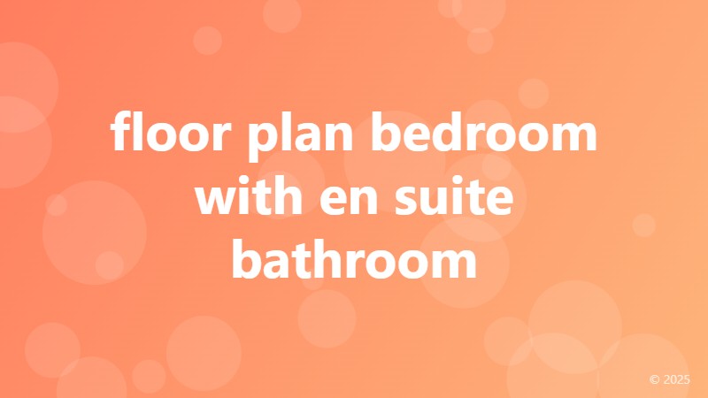 floor plan bedroom with en suite bathroom