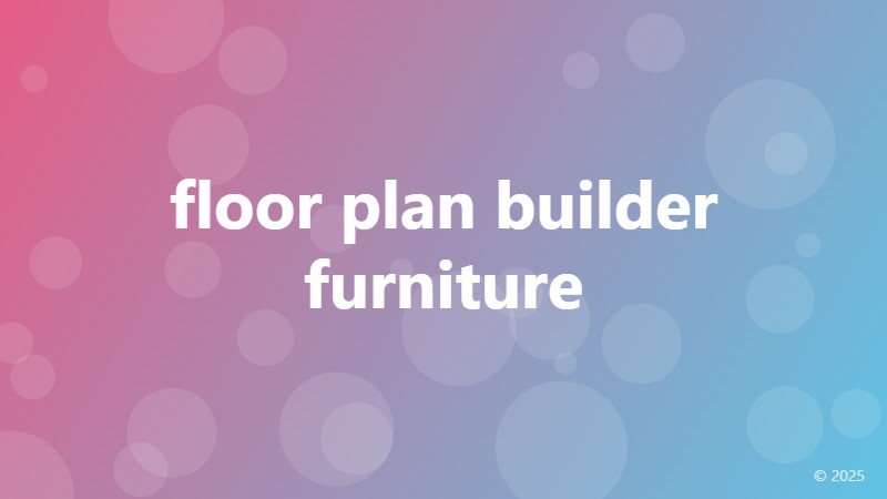 floor plan builder furniture