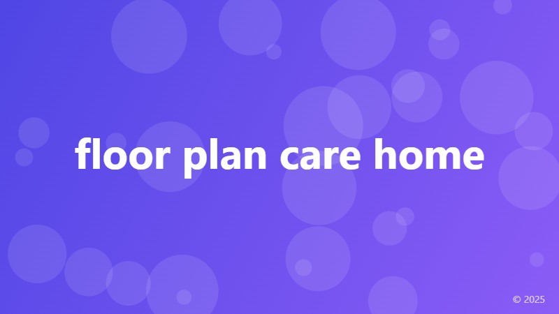 floor plan care home