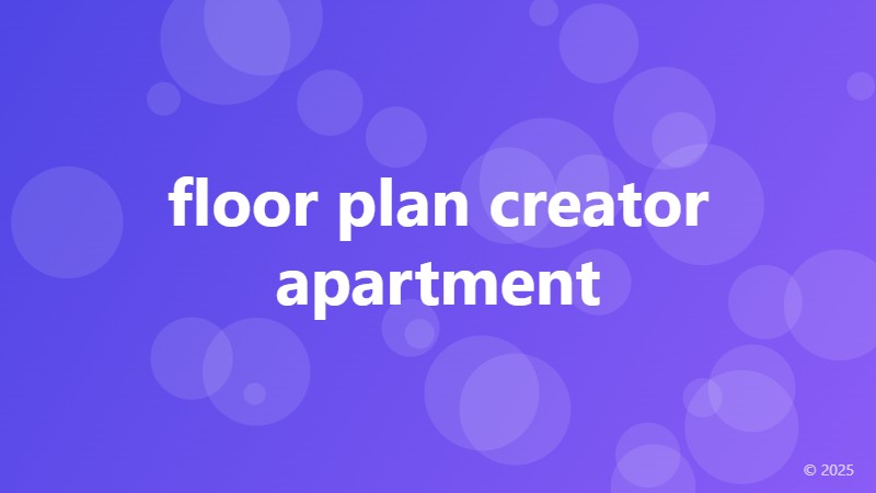 floor plan creator apartment