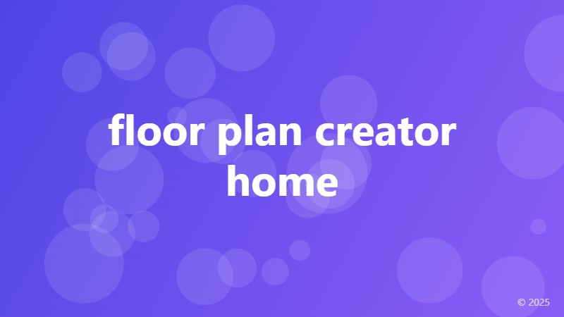 floor plan creator home