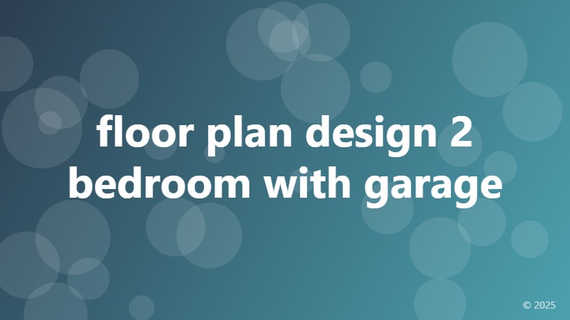 floor plan design 2 bedroom with garage