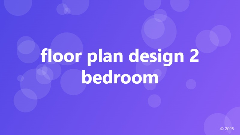 floor plan design 2 bedroom
