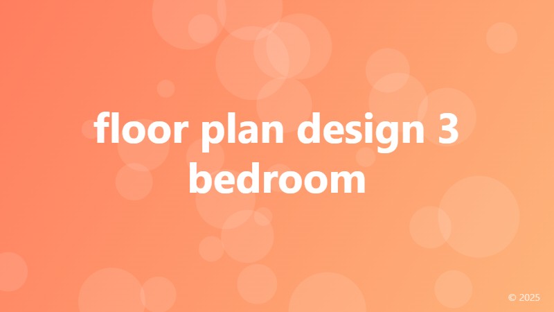 floor plan design 3 bedroom