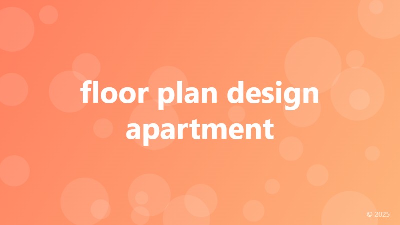 floor plan design apartment