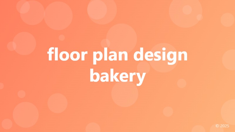 floor plan design bakery