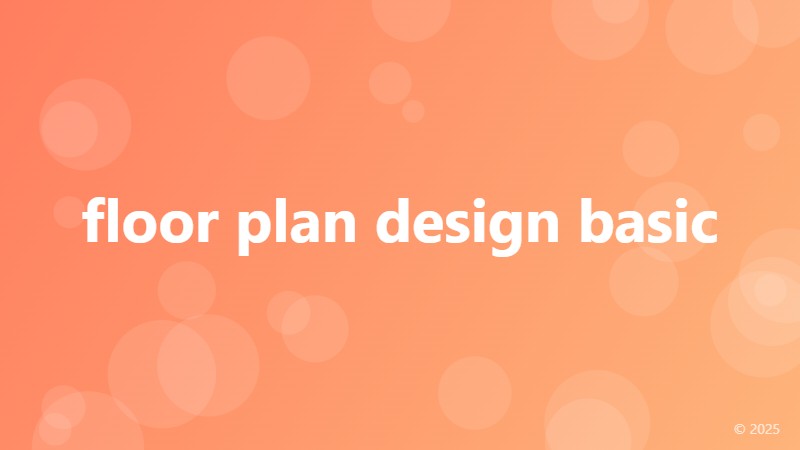 floor plan design basic