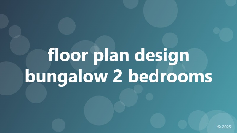 floor plan design bungalow 2 bedrooms