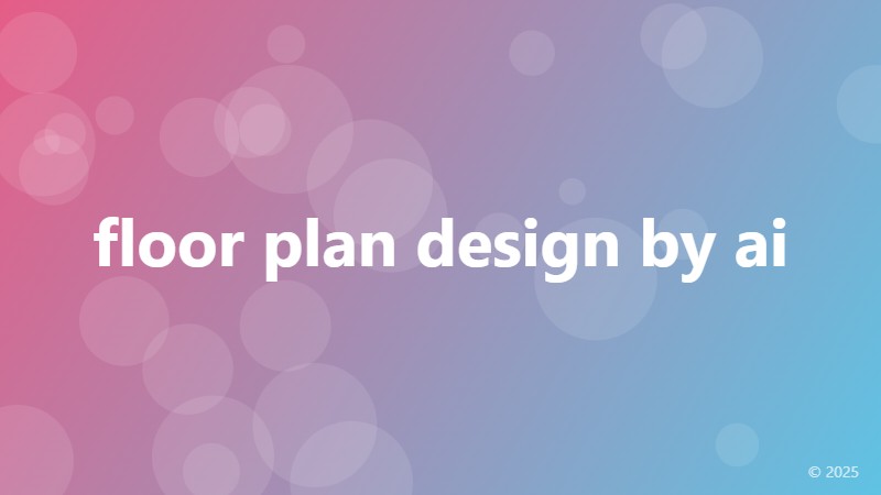 floor plan design by ai