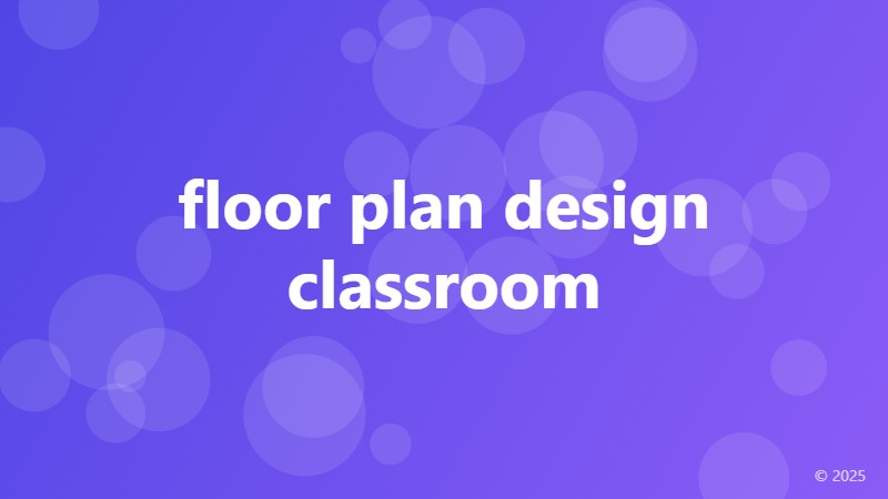 floor plan design classroom