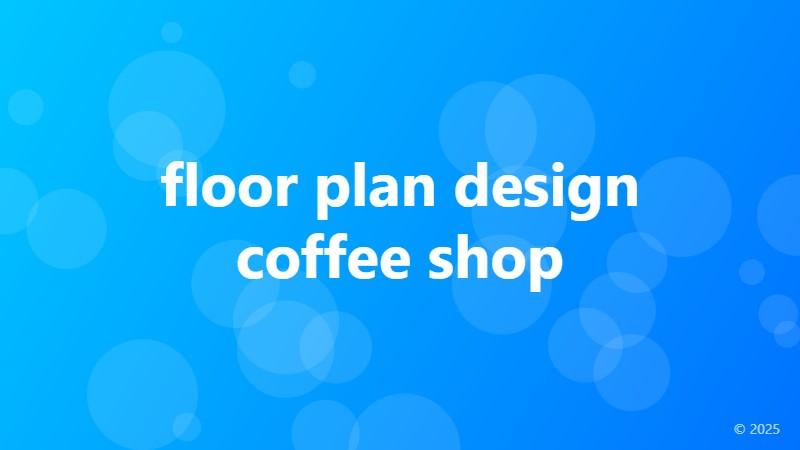 floor plan design coffee shop
