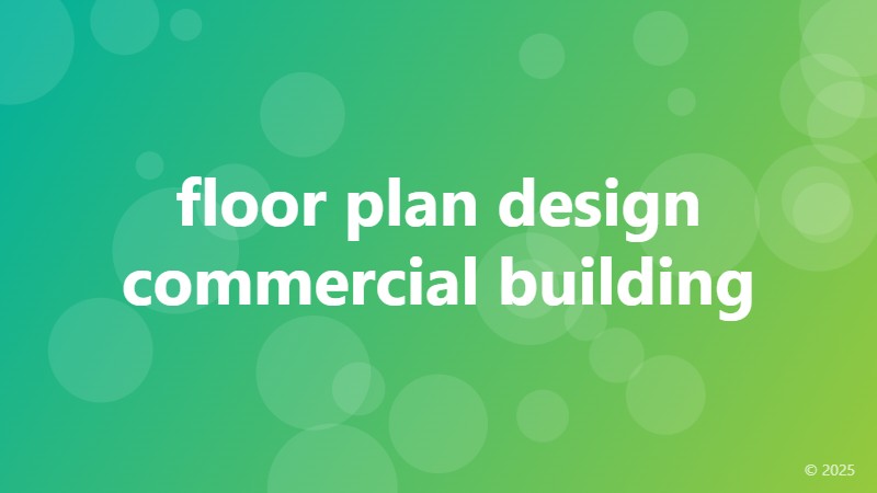 floor plan design commercial building