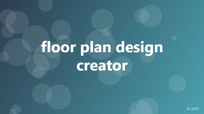 floor plan design creator