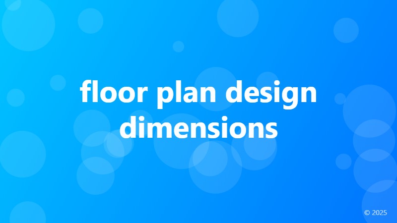 floor plan design dimensions