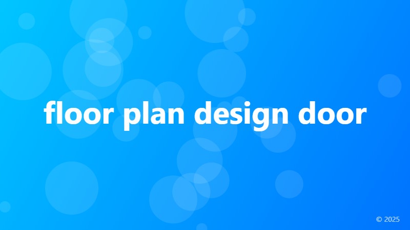 floor plan design door