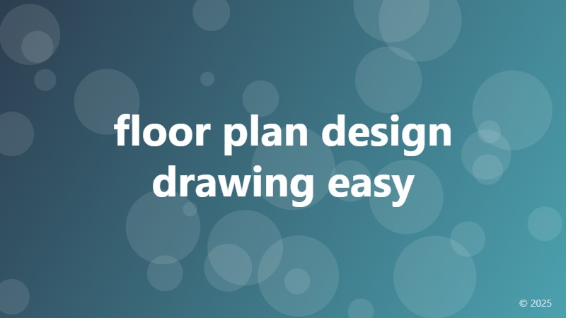 floor plan design drawing easy