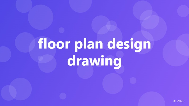 floor plan design drawing