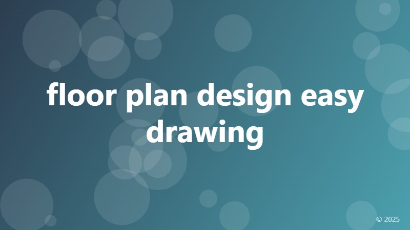 floor plan design easy drawing