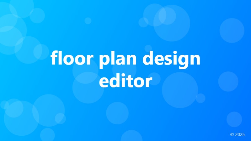 floor plan design editor