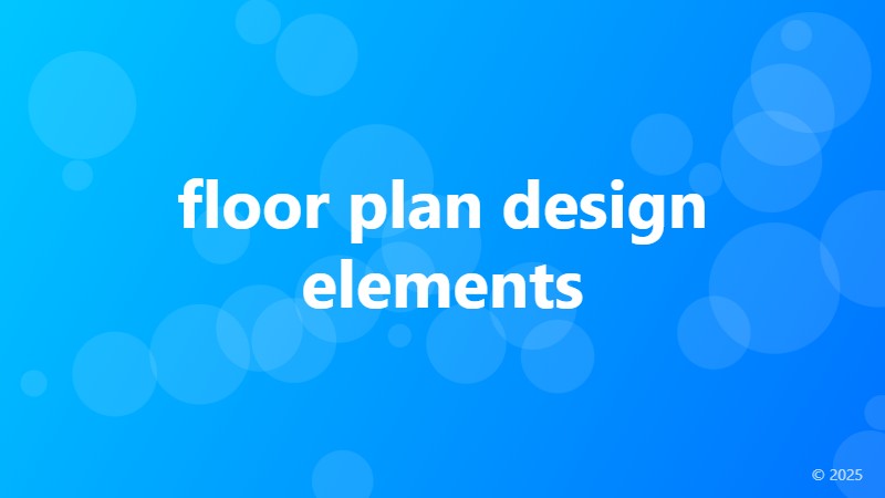 floor plan design elements
